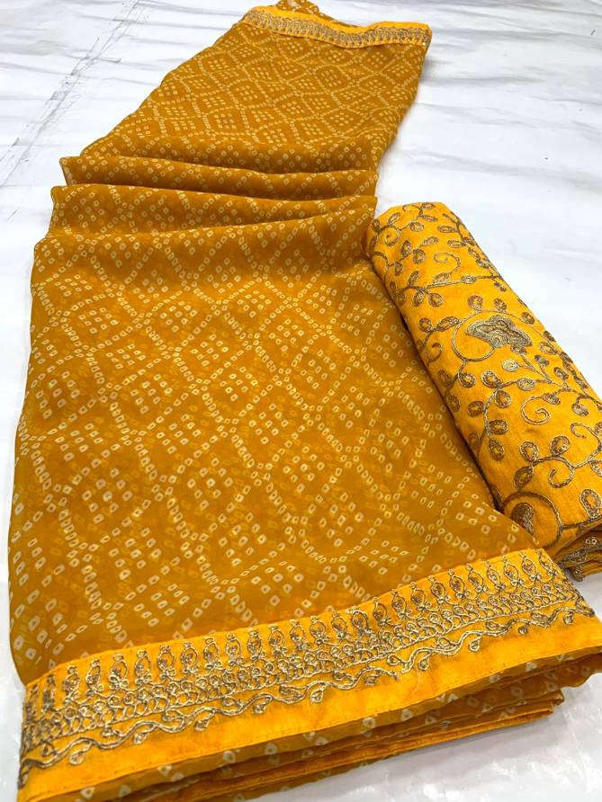 Mahek 70 Latest Designer Georgette Ethnic Wear Printed Saree Collection